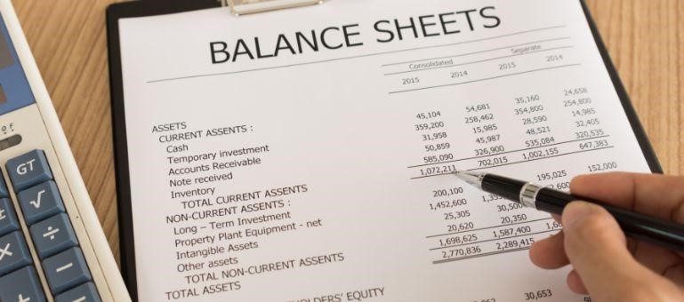 balance sheet in food and beverage industry