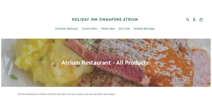 atrium restaurant in singapore