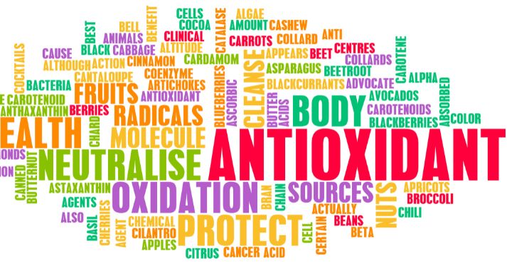 Antioxidants with other nutrients