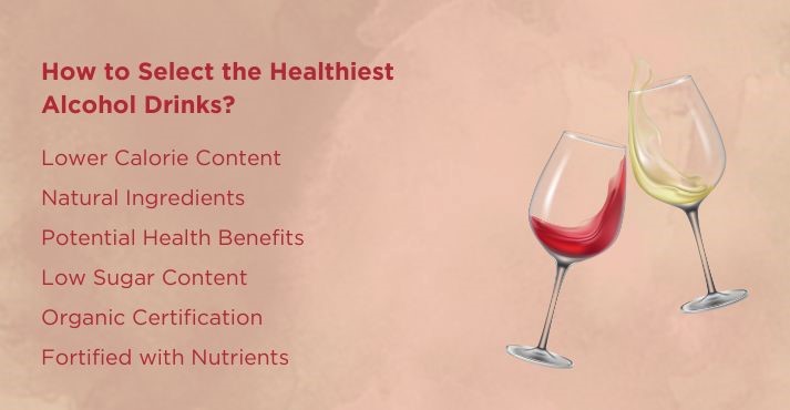 Healthiest Alcohol Drinks selection criteria