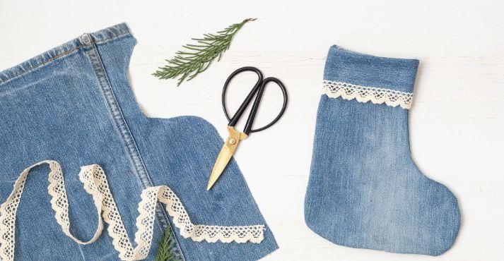 An-upcycling-project-of-using-old-jeans-to-make-decorative-socks-booties