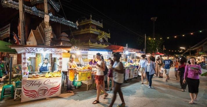 Thai-local-night-food-market